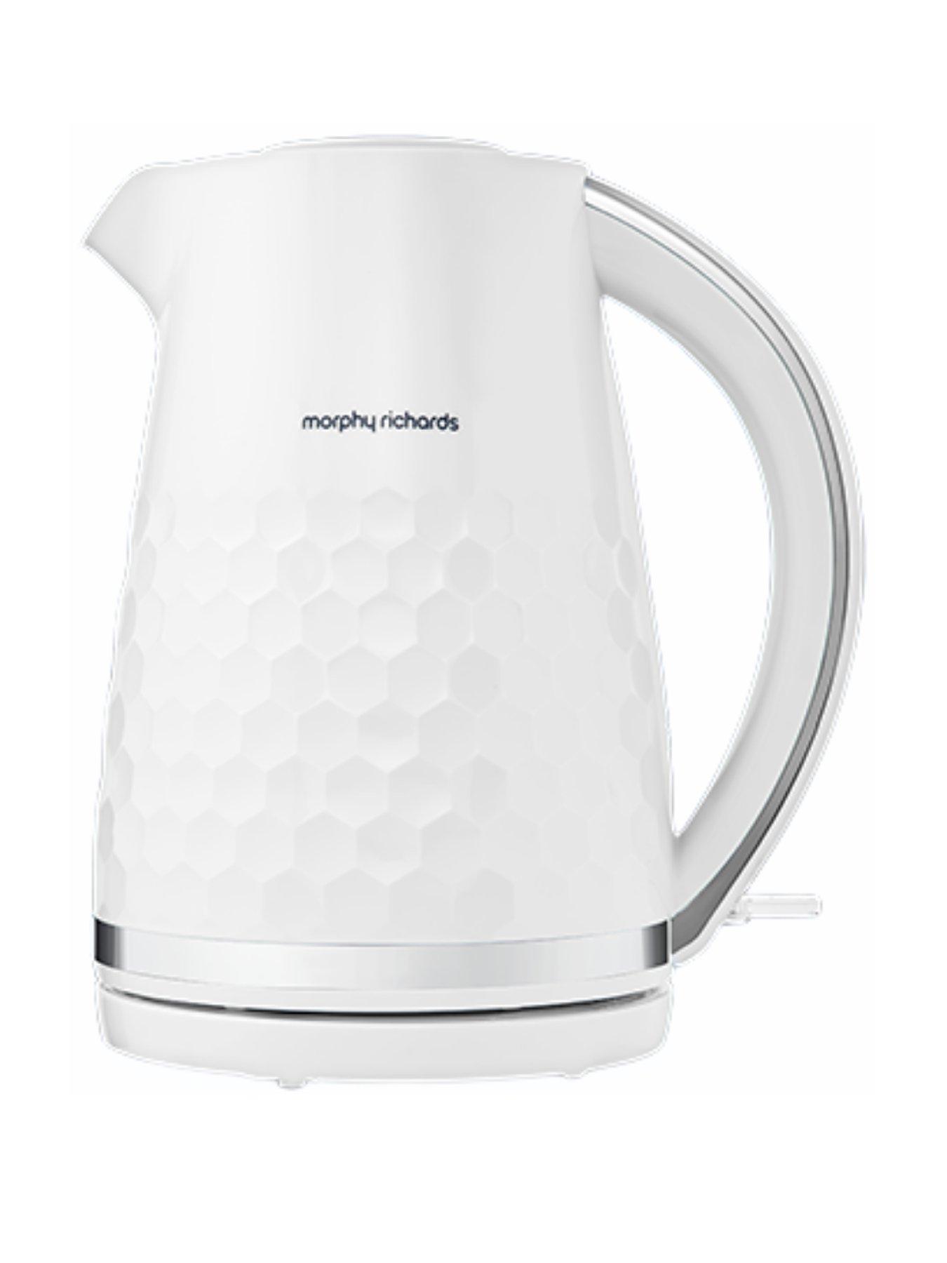 Product photograph of Morphy Richards Hive 108274 Kettle - White from very.co.uk