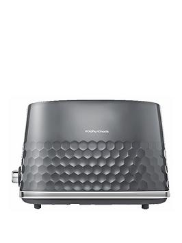 morphy richards hive 220033 2-slice toaster - grey