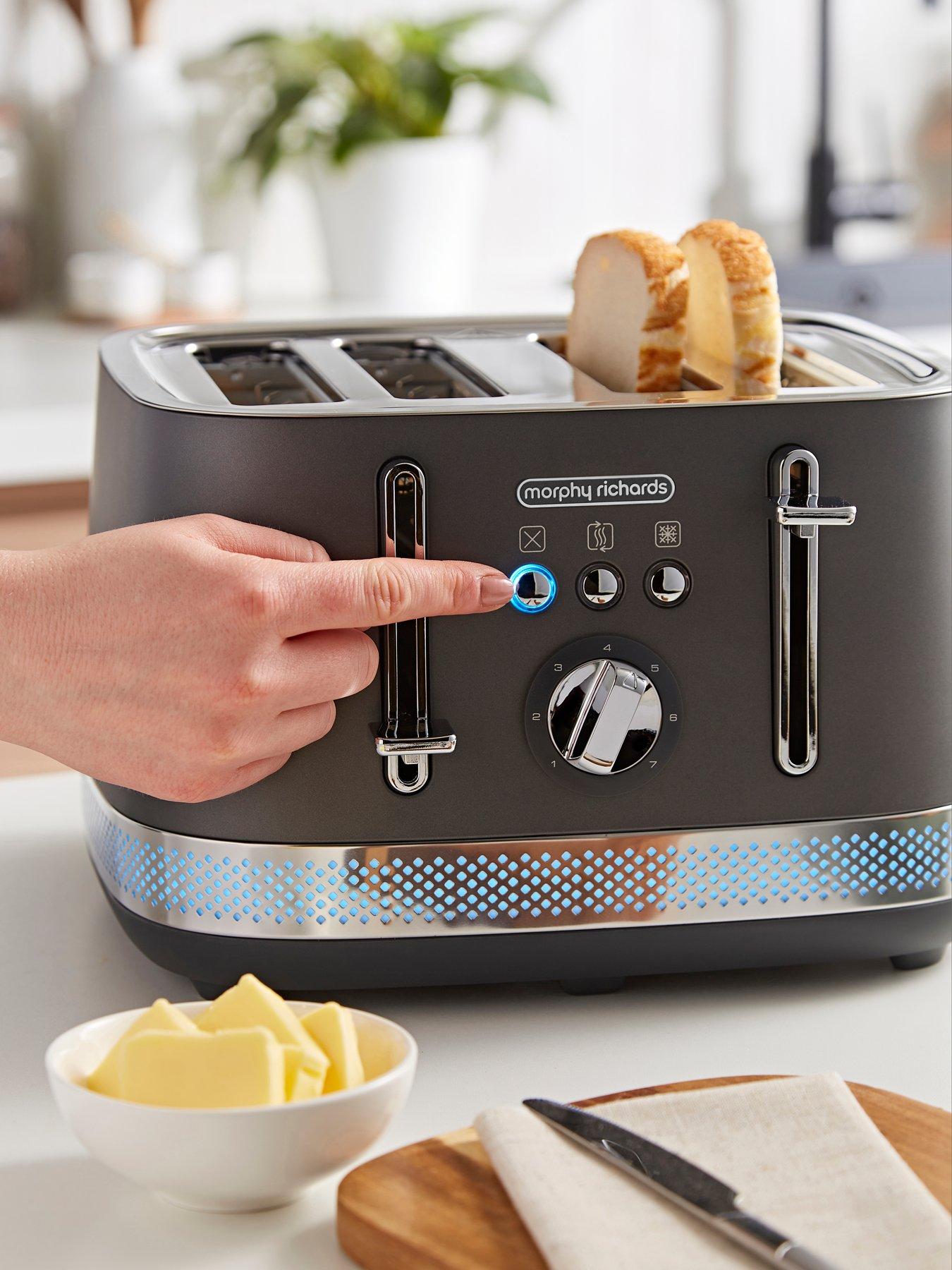Morphy Richards Illumination 248022 4-Slice Toaster Titanium Very