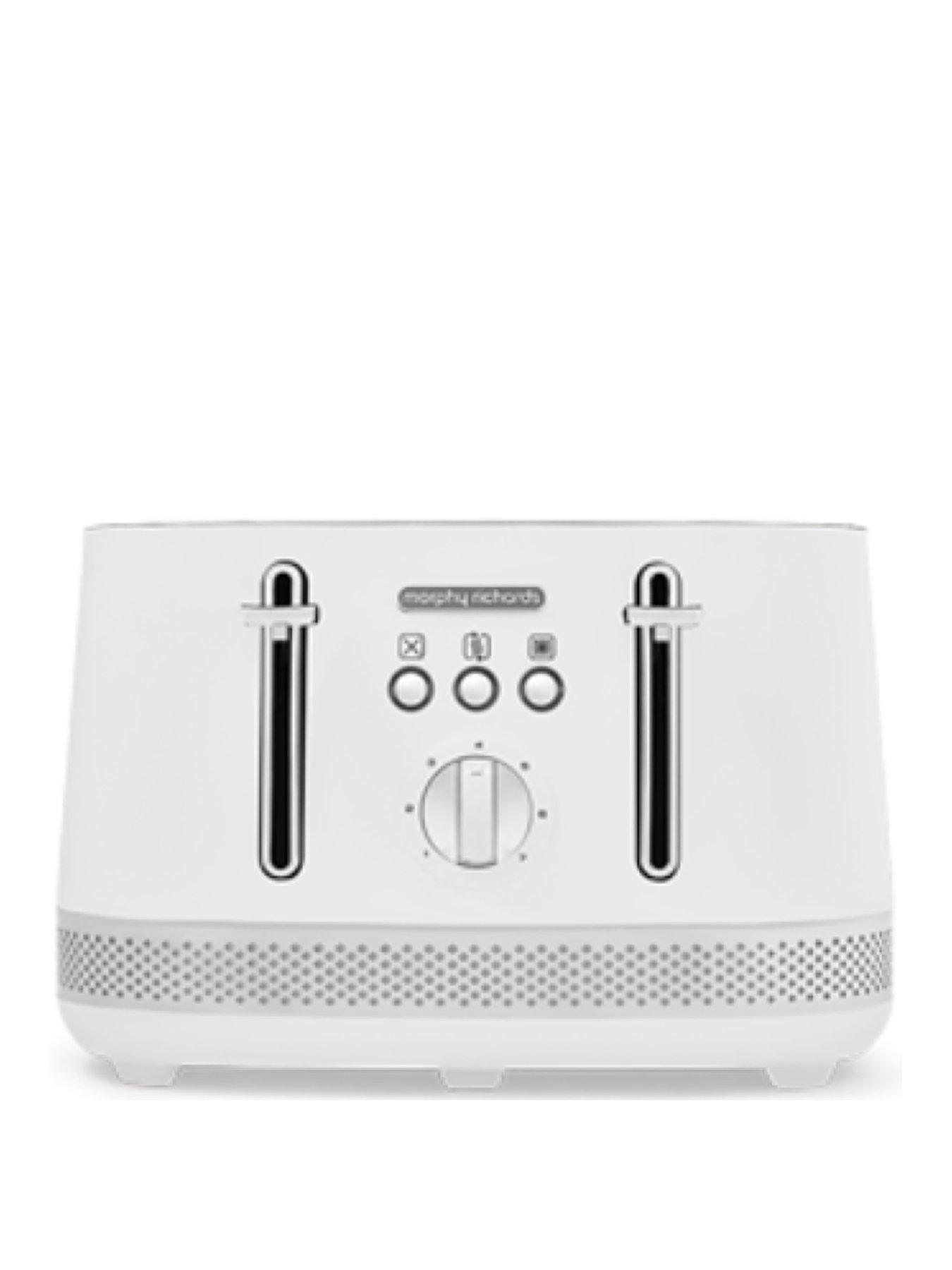 Morphy Richards Illumination 248021 4 Slice Toaster White very.co.uk