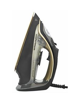 morphy richards crystal clear 300302 steam iron - gold