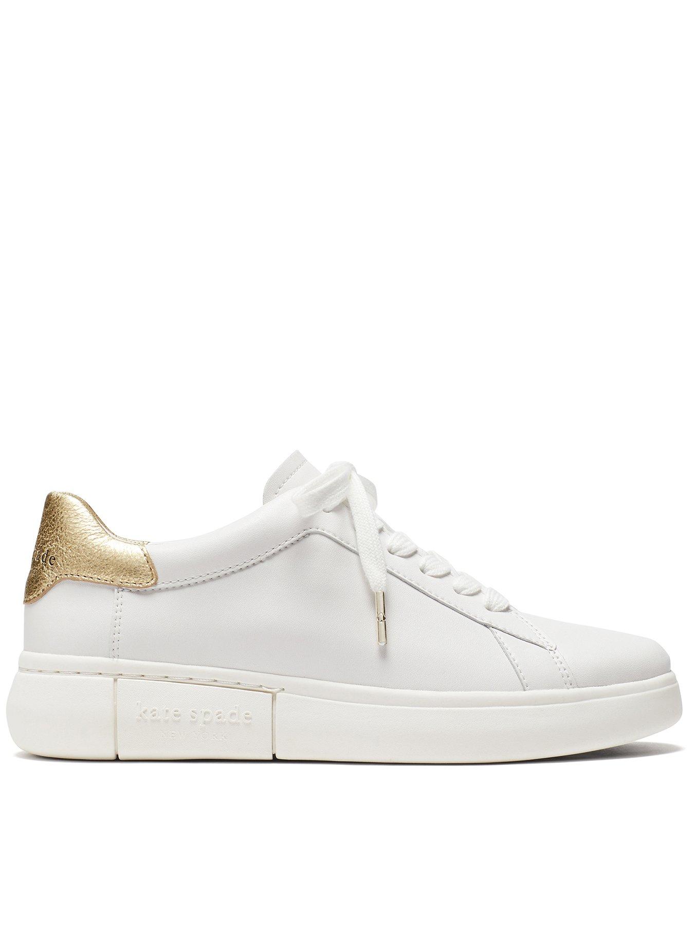 Kate Spade New York Lift Metallic Trainer Optic White/pale Gold
