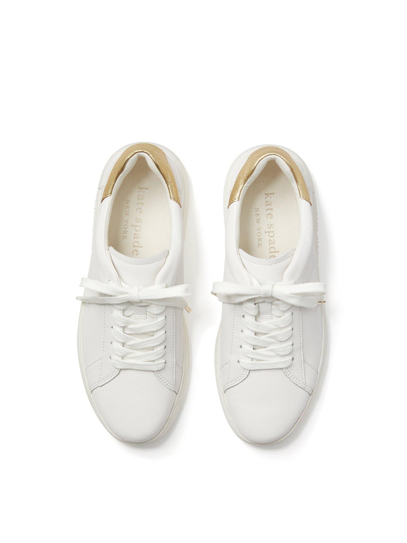 Kate Spade New York Lift Metallic Trainer Optic White/pale Gold