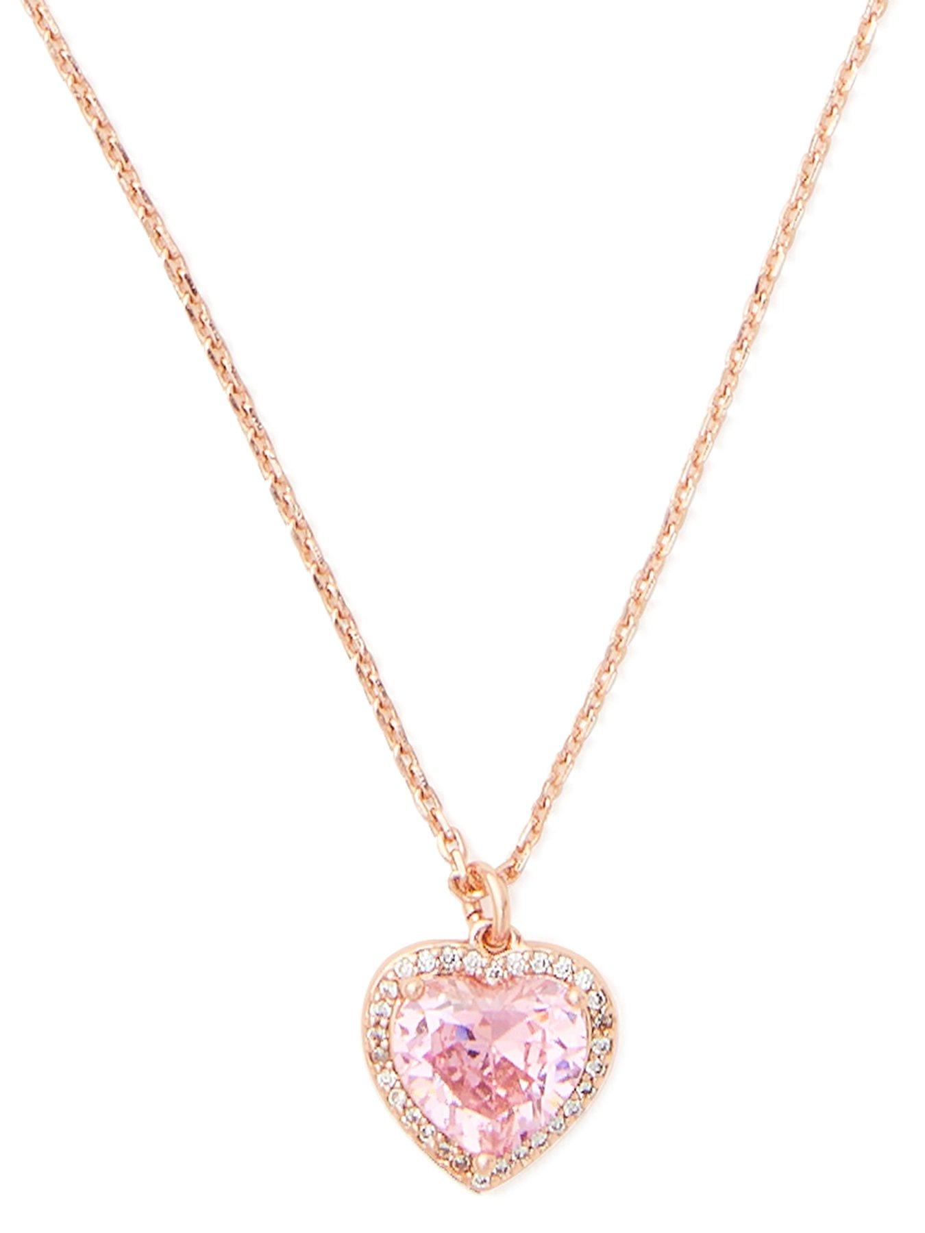 Kate Spade New York Pave Heart Pendant - Pink/rose Gold 