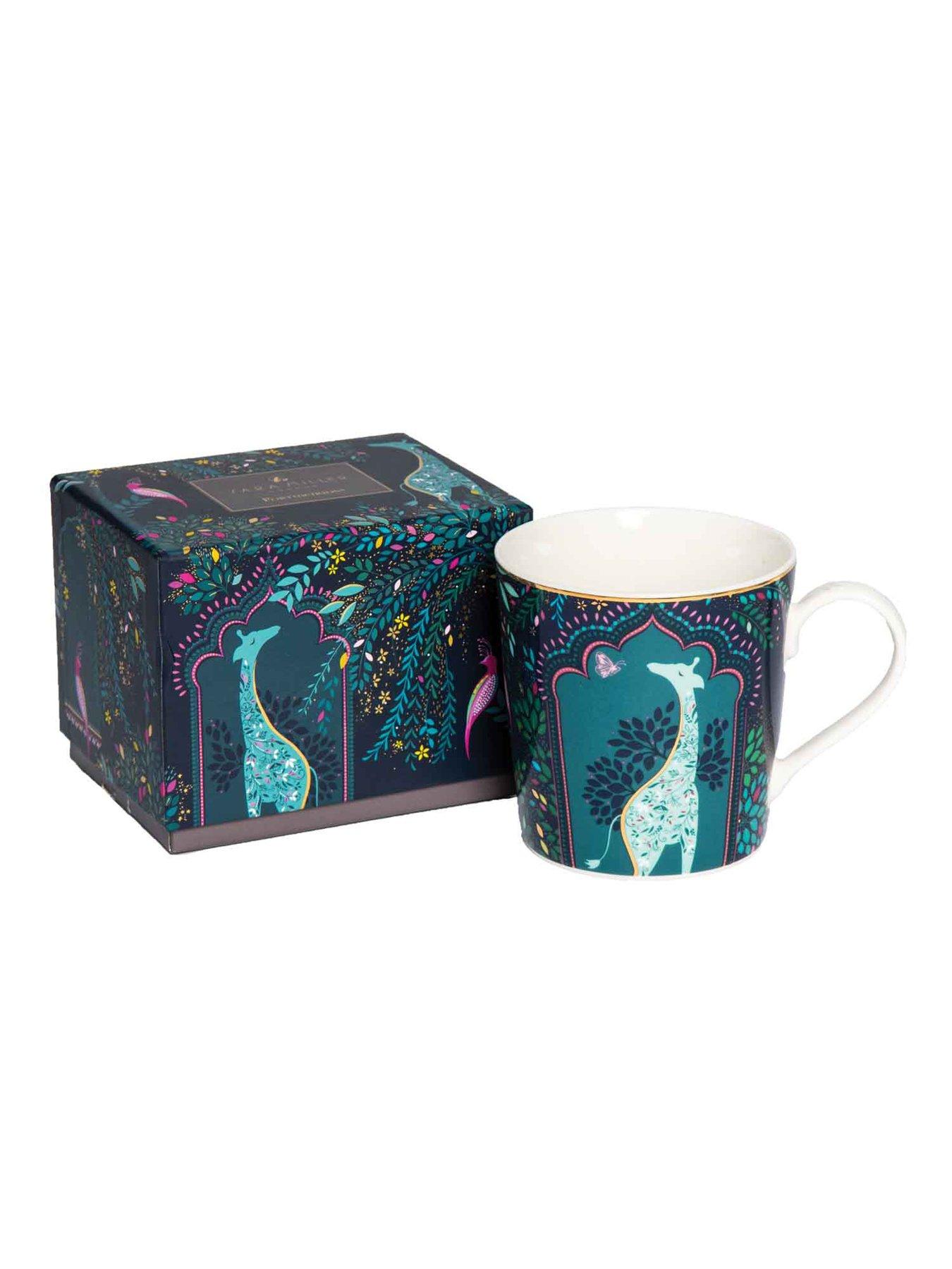 Image 3 of 7 of Sara Miller India Collection Mug &ndash; Giraffe&rsquo;s Courtyard