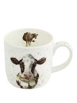 Product photograph of Royal Worcester Wrendale Mooo Mug from very.co.uk