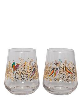 Product photograph of Sara Miller Chelsea Tumbler Glasses Ndash Set Of 2 from very.co.uk