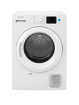 Product photograph of Indesit Ytm1192xuk White 9kg Heat Pump Tumble Dryer from very.co.uk