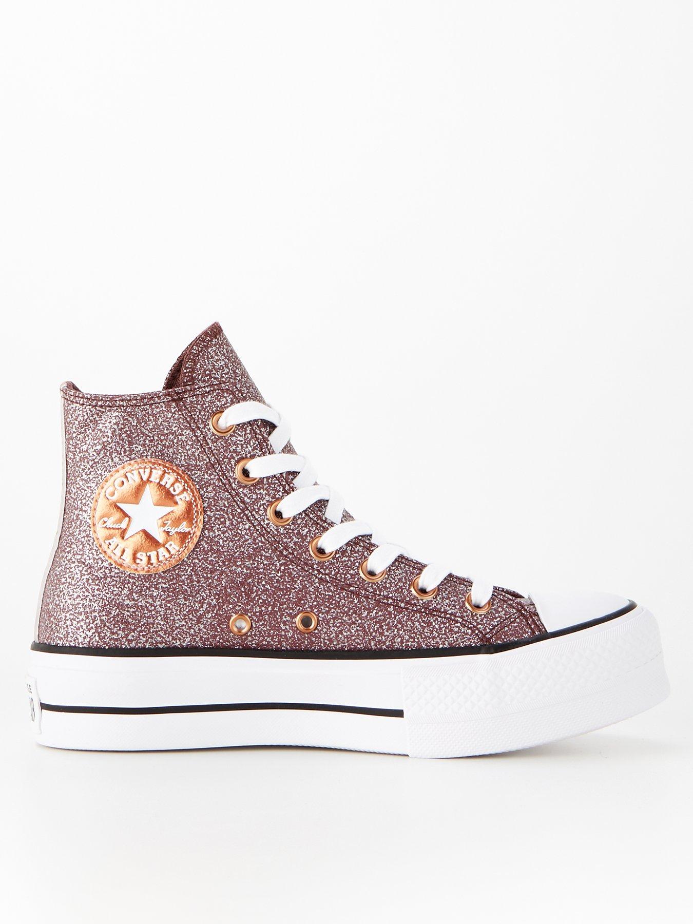 Glitter high top converse womens on sale