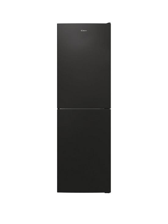 front image of candy-cct3l517fbk-55cm-freestanding-fridge-freezer--nbspblack