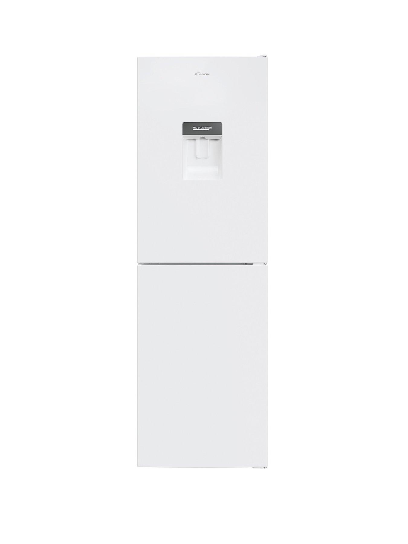 Product photograph of Candy Cct3l517fwwk 55cm Freestanding Fridge Freezer Water Dispenser - White from very.co.uk