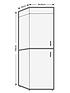  image of candy-cct3l517fwwk-55cm-freestanding-fridge-freezer-water-dispenser--nbspwhite