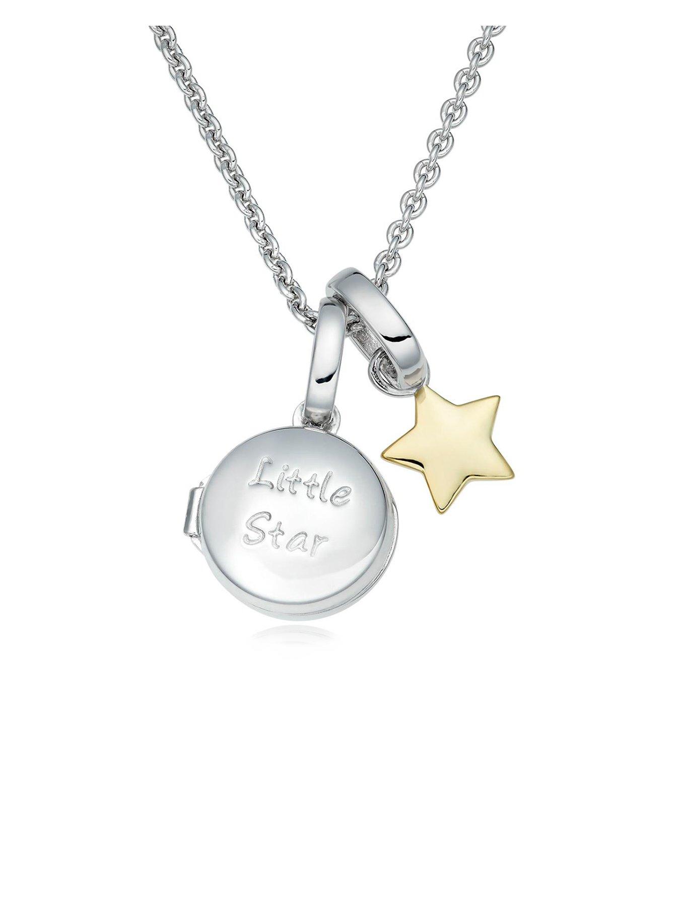 Beaverbrooks Silver and Gold Plated Star Locket very