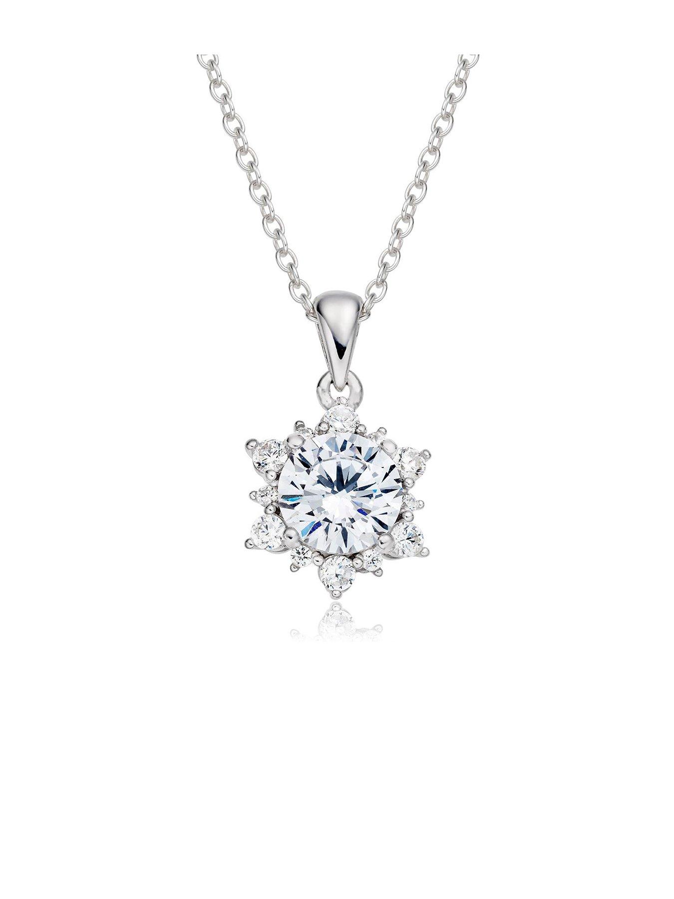 undefined Silver Cubic Zirconia Pendant
