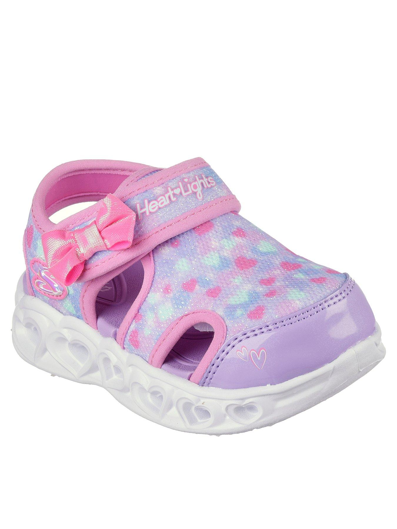 Skechers slippers on sale kids purple