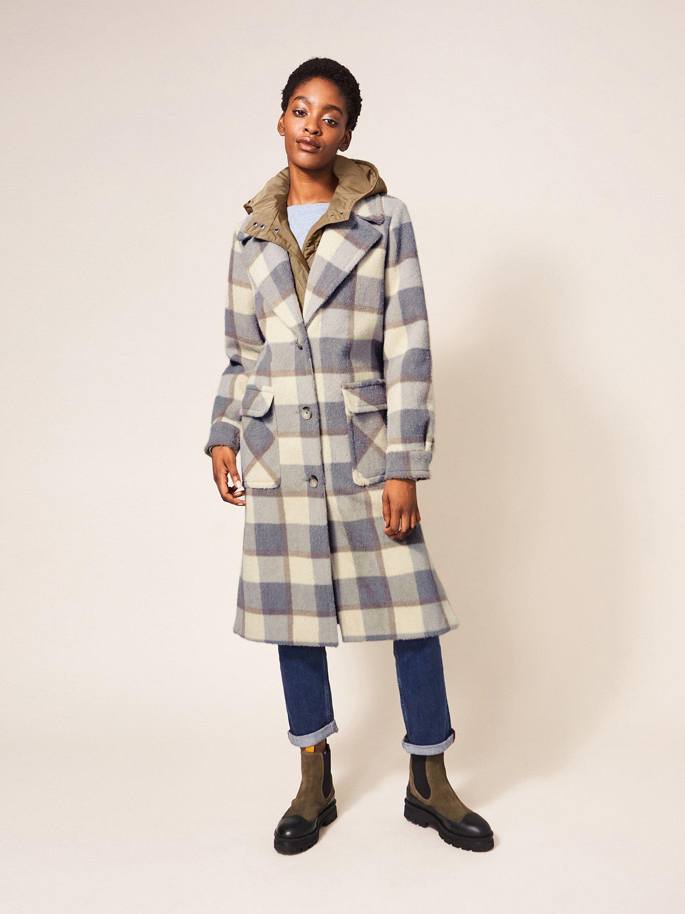 next red check coat