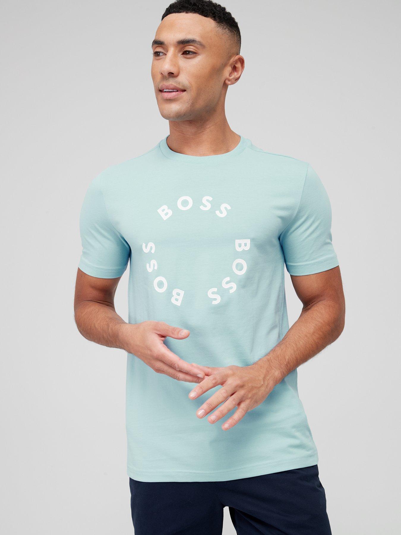 Baby blue hugo boss t outlet shirt