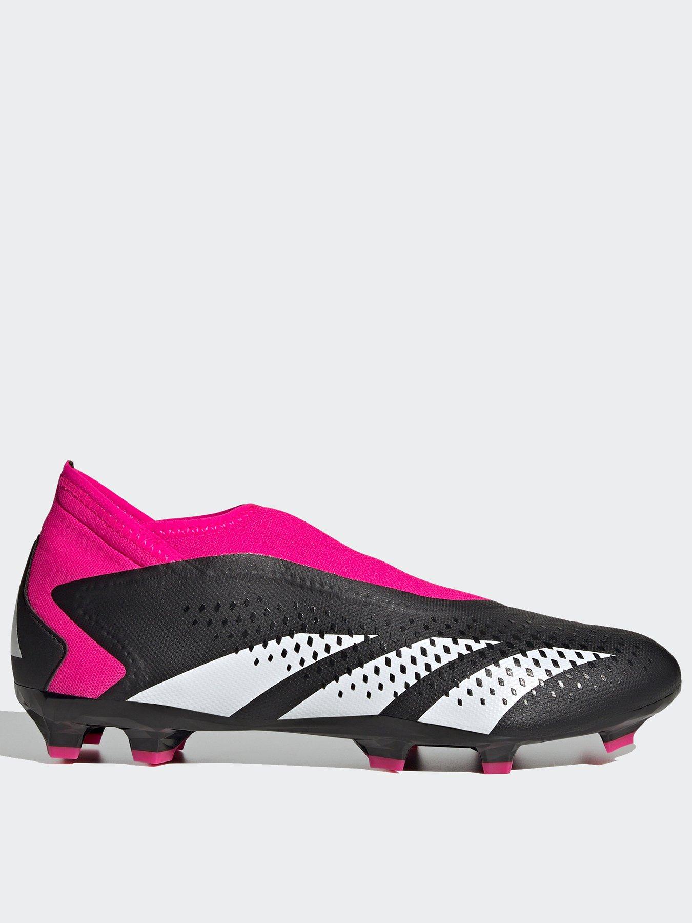 adidas Mens Predator Laceless 20.3 Firm Ground Football Boot - Black/White  | very.co.uk