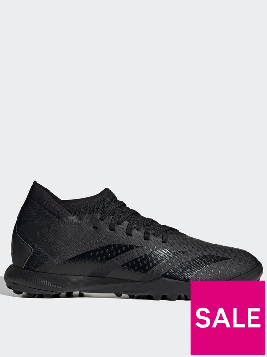 front image of adidas-mens-predator-203-astro-turf-football-boot-nbsp--black