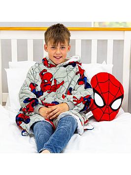 Product photograph of Disney Ultimate Spiderman Wearable Fleece Hoodie Medium - Multi from very.co.uk