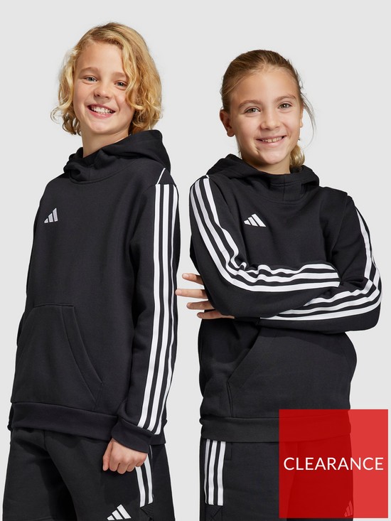 stillFront image of adidas-youth-tiro23-sw-hoody-black
