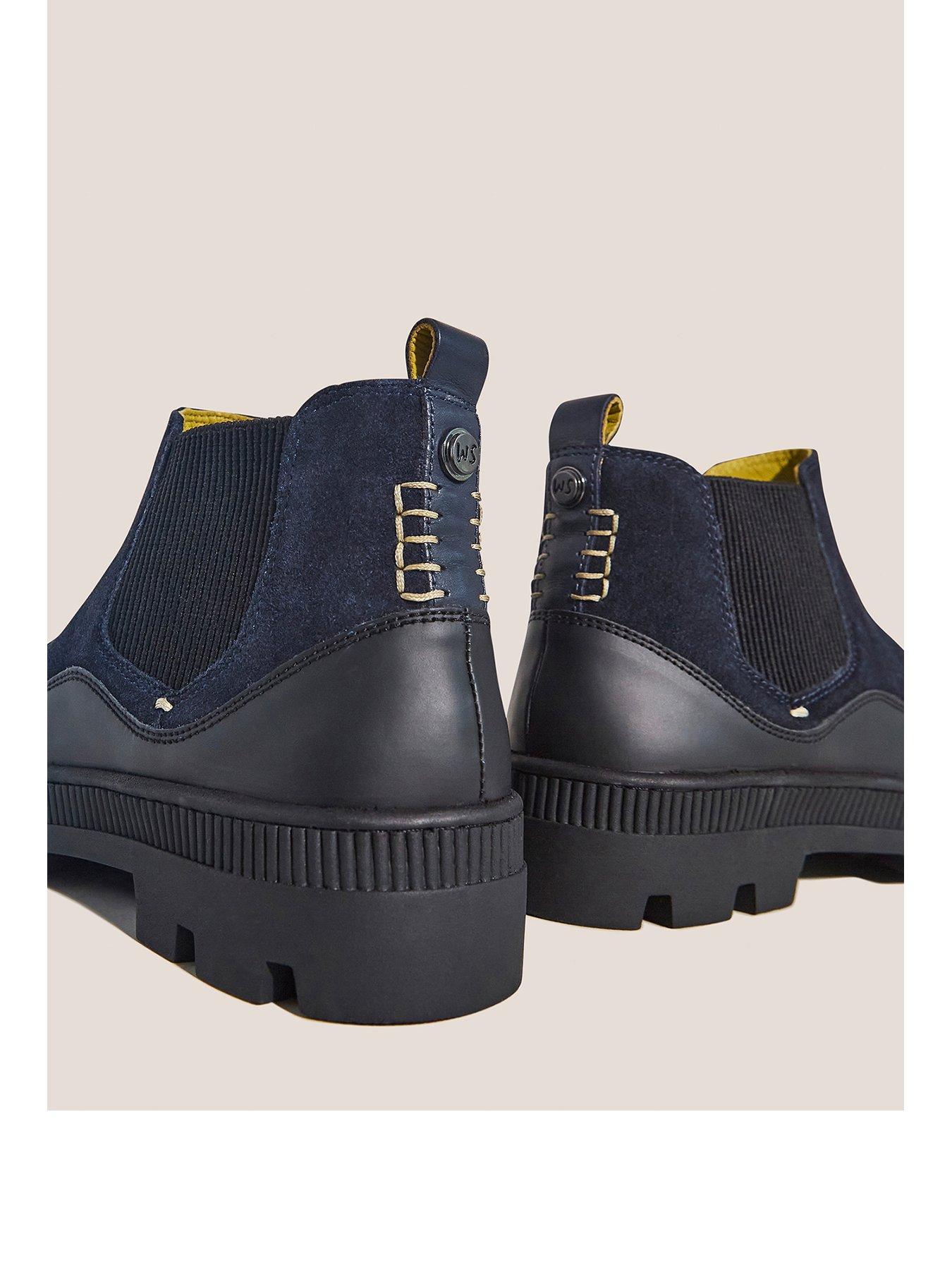 White stuff navy outlet boots