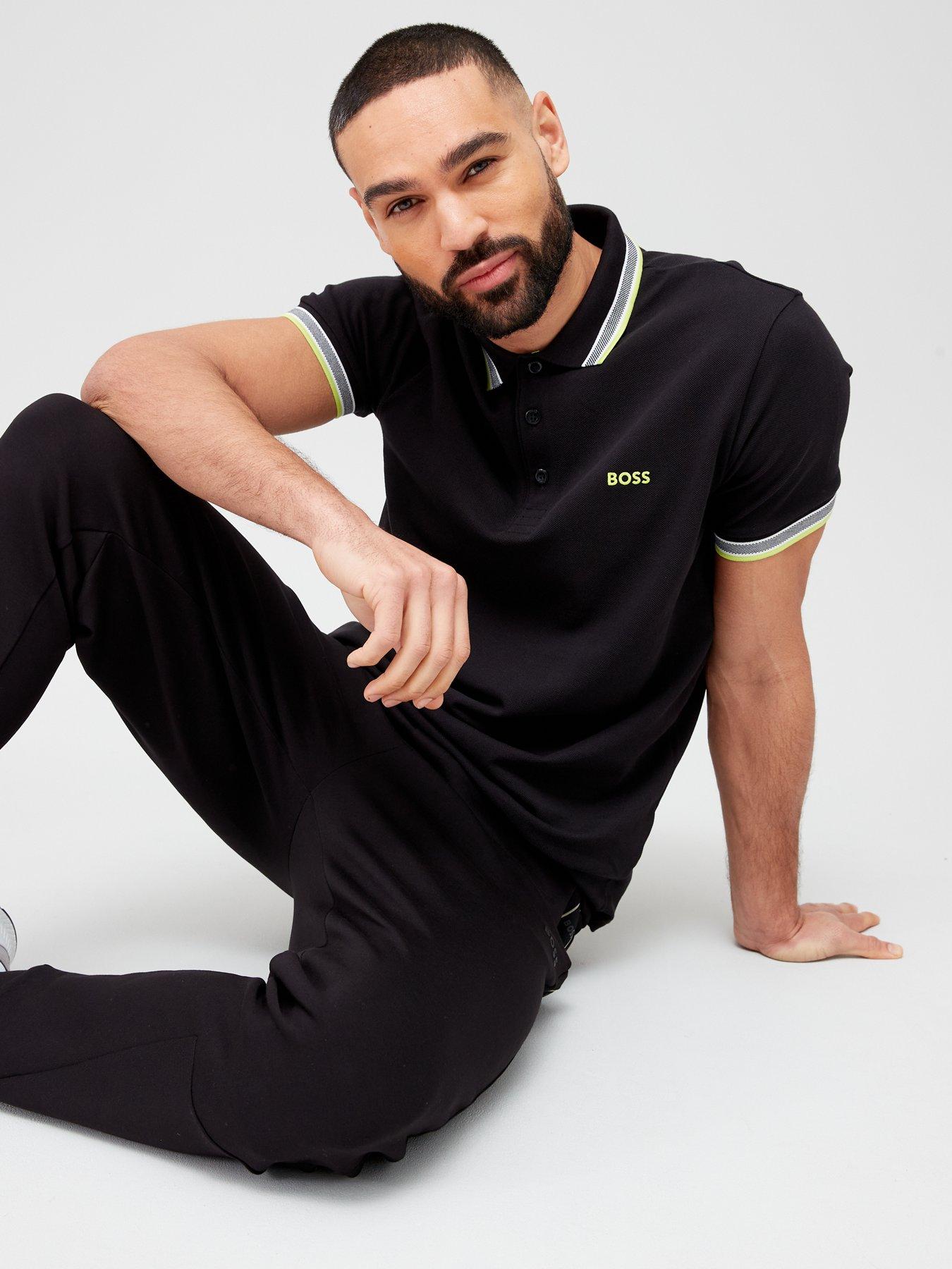 Boss Paddy Regular Fit Polo Shirt Black Uk 