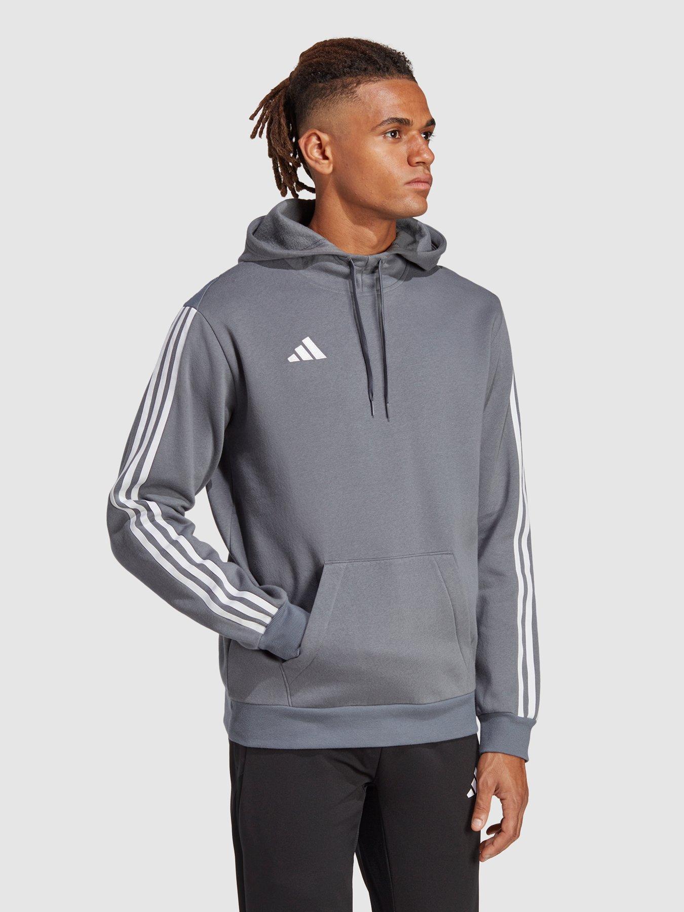 adidas Tiro 23 Sweat Hoodie - Grey | very.co.uk