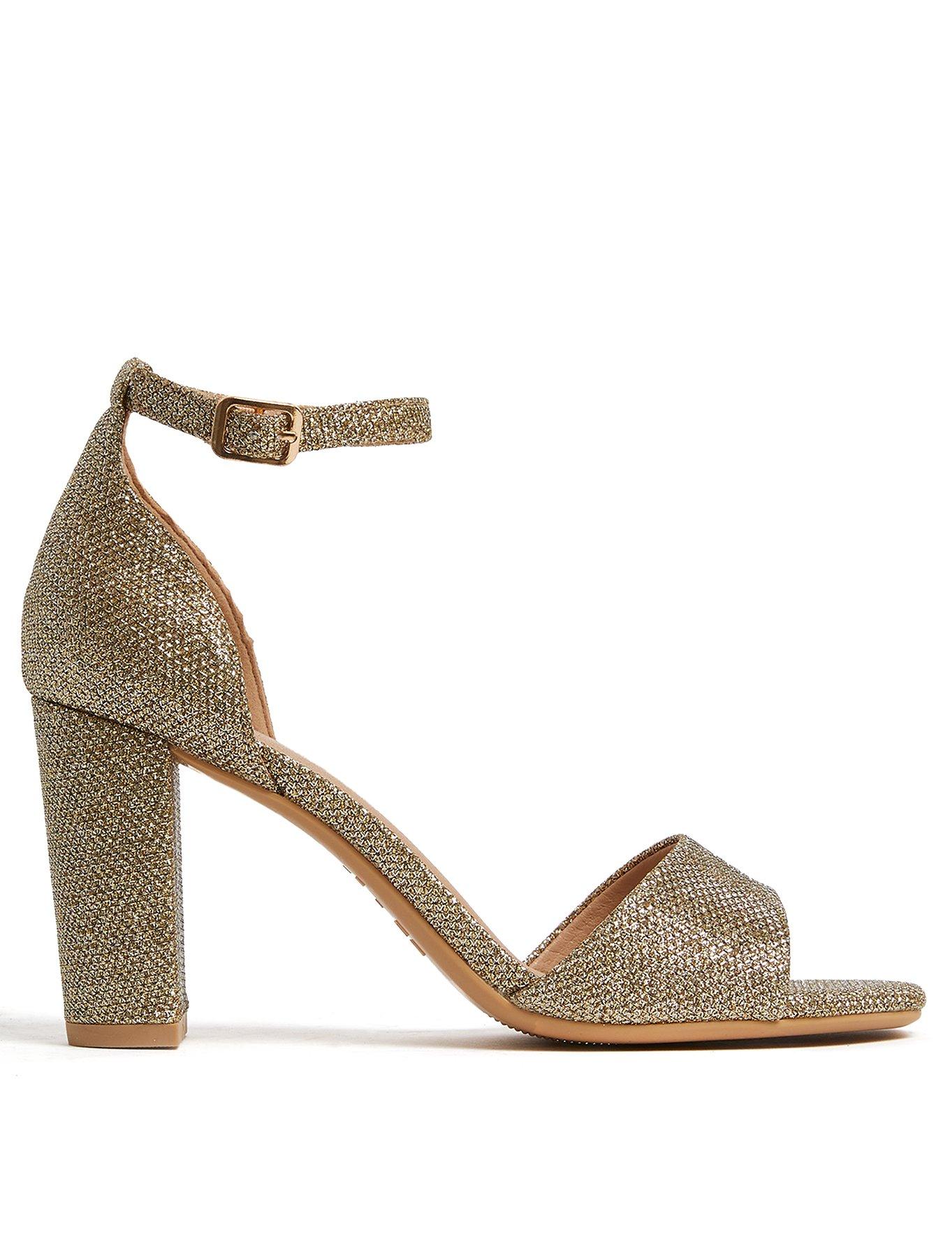 New look outlet glitter block heel