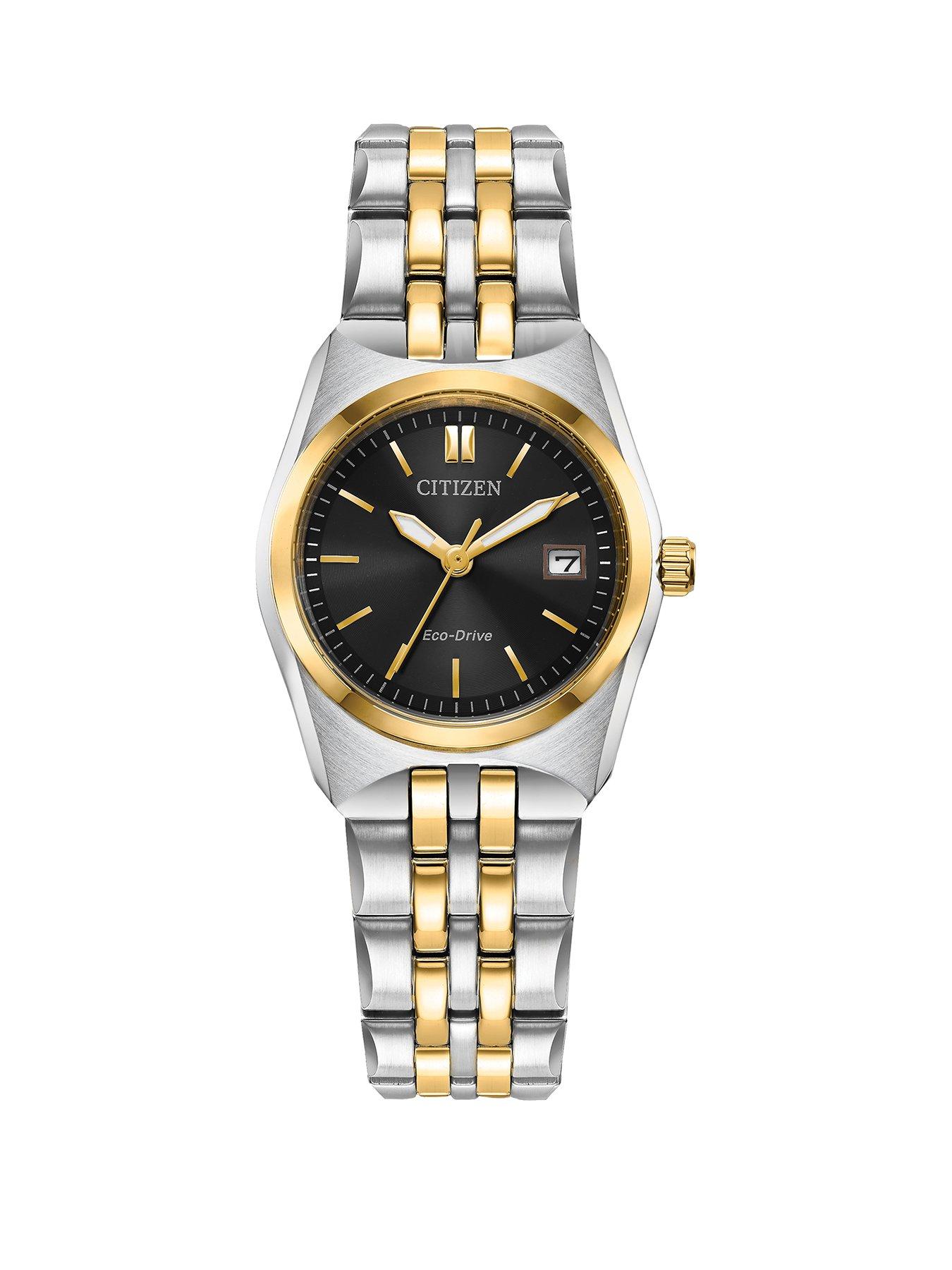 Product photograph of Citizen Ladies Eco-drive Bracelet Wr100 Watch from very.co.uk