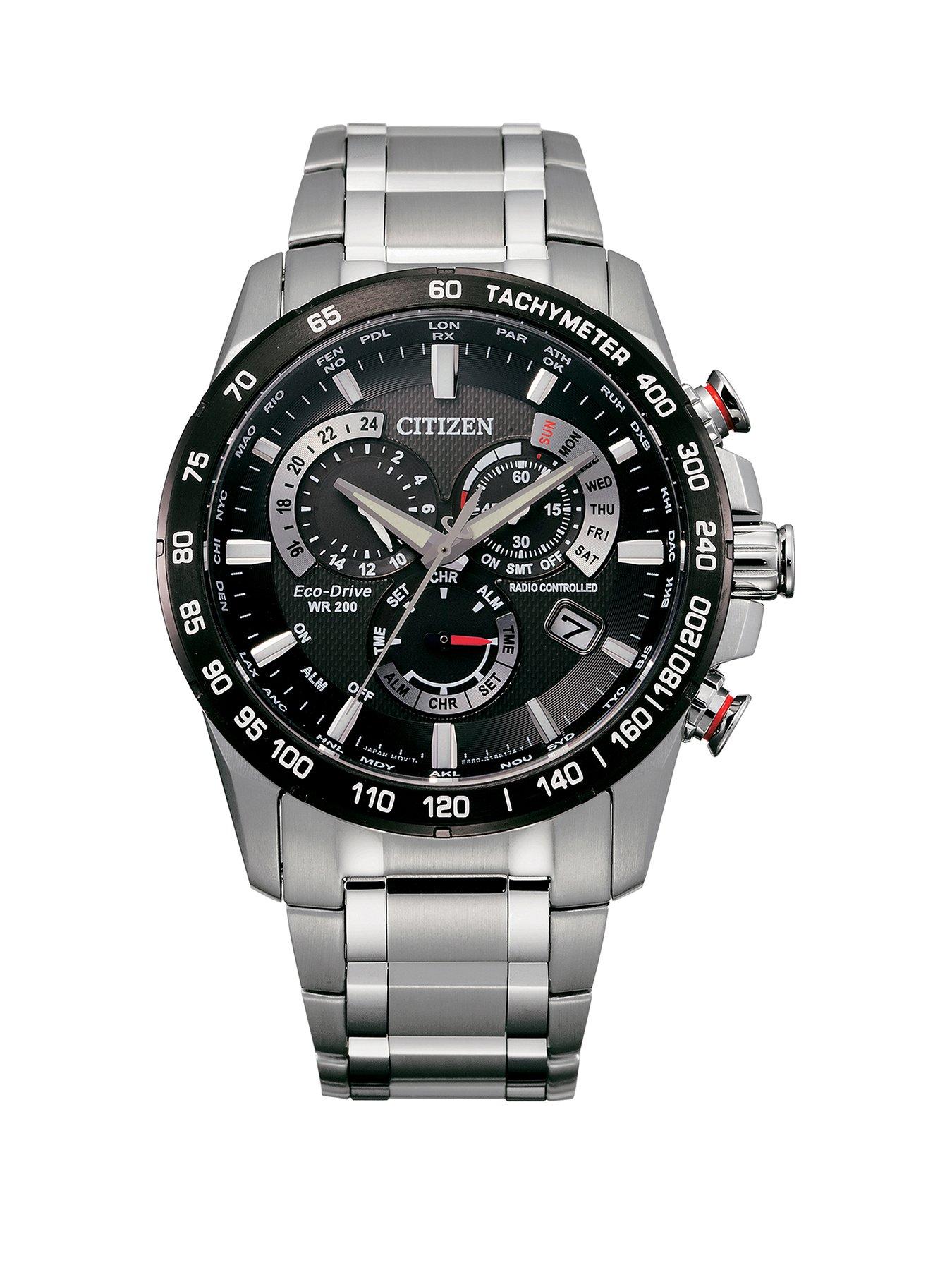 Gents Eco-Drive Chrono A.T Wr200 Watch