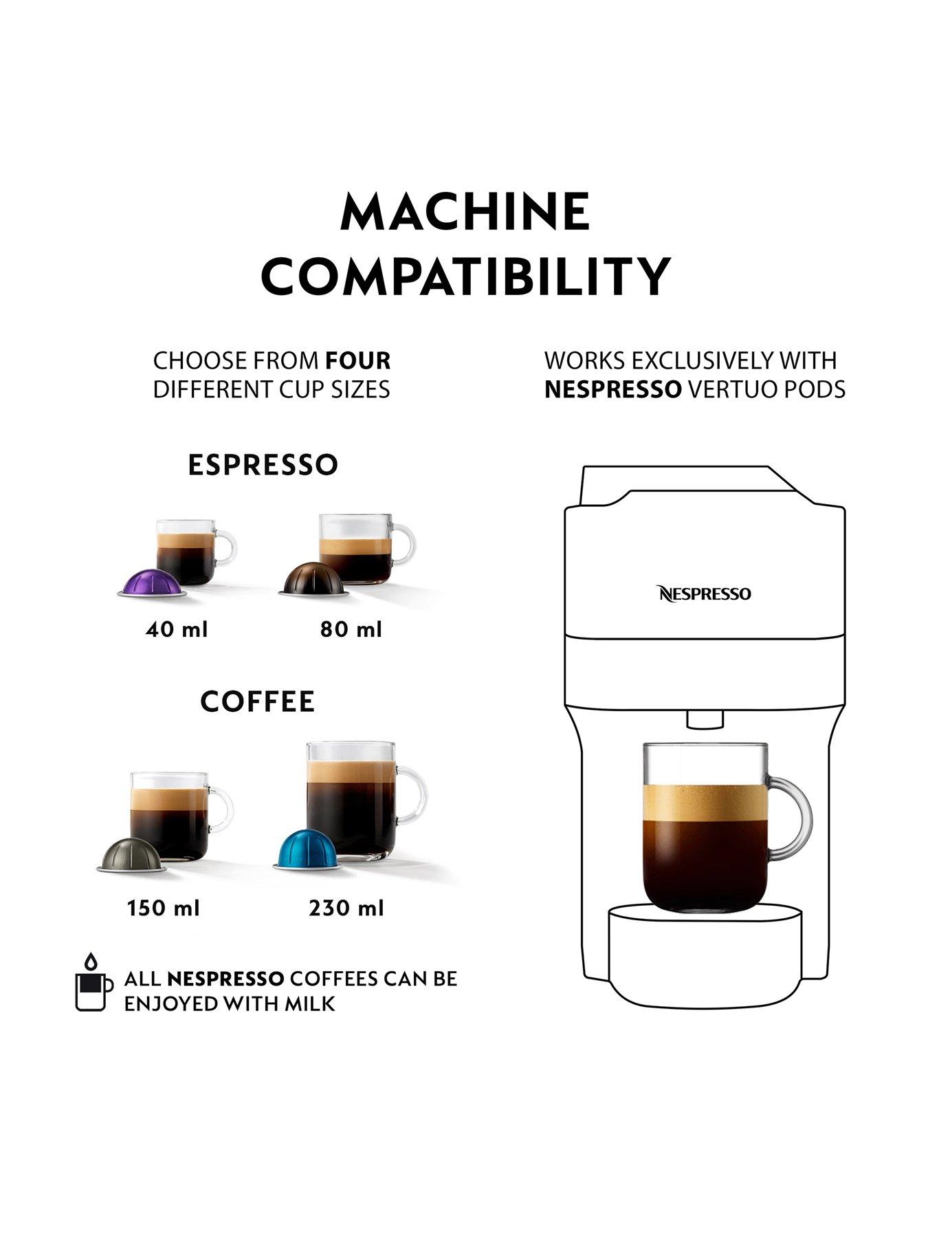 Nespresso Vertuo Pop Cold Coffee Machine Set, Pacific Blue