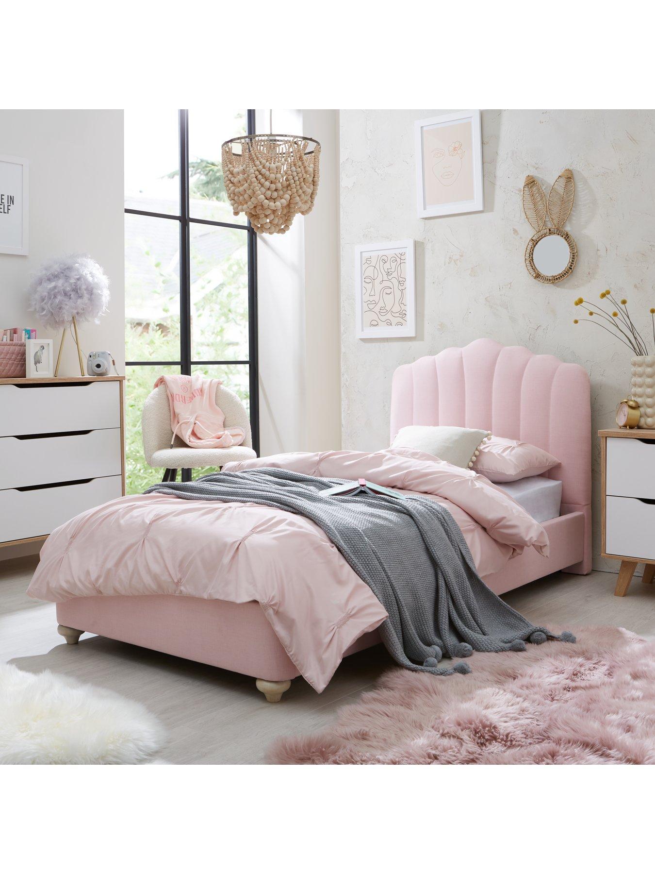 Very Home Emma Fabric Children's Single Bed with Mattress Options (Buy and SAVE!)