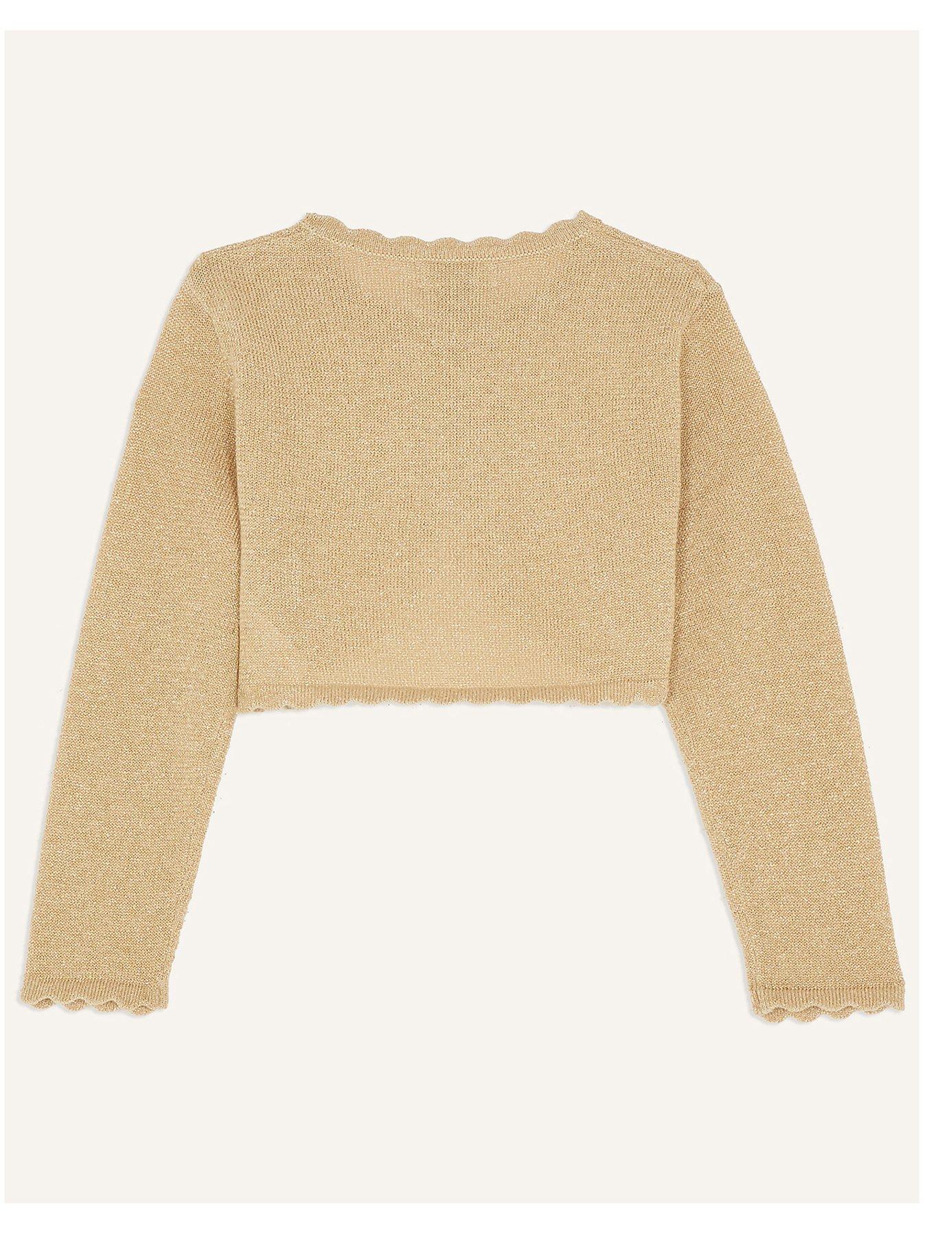 Monsoon Baby Girls Niamh Cardigan Gold Very