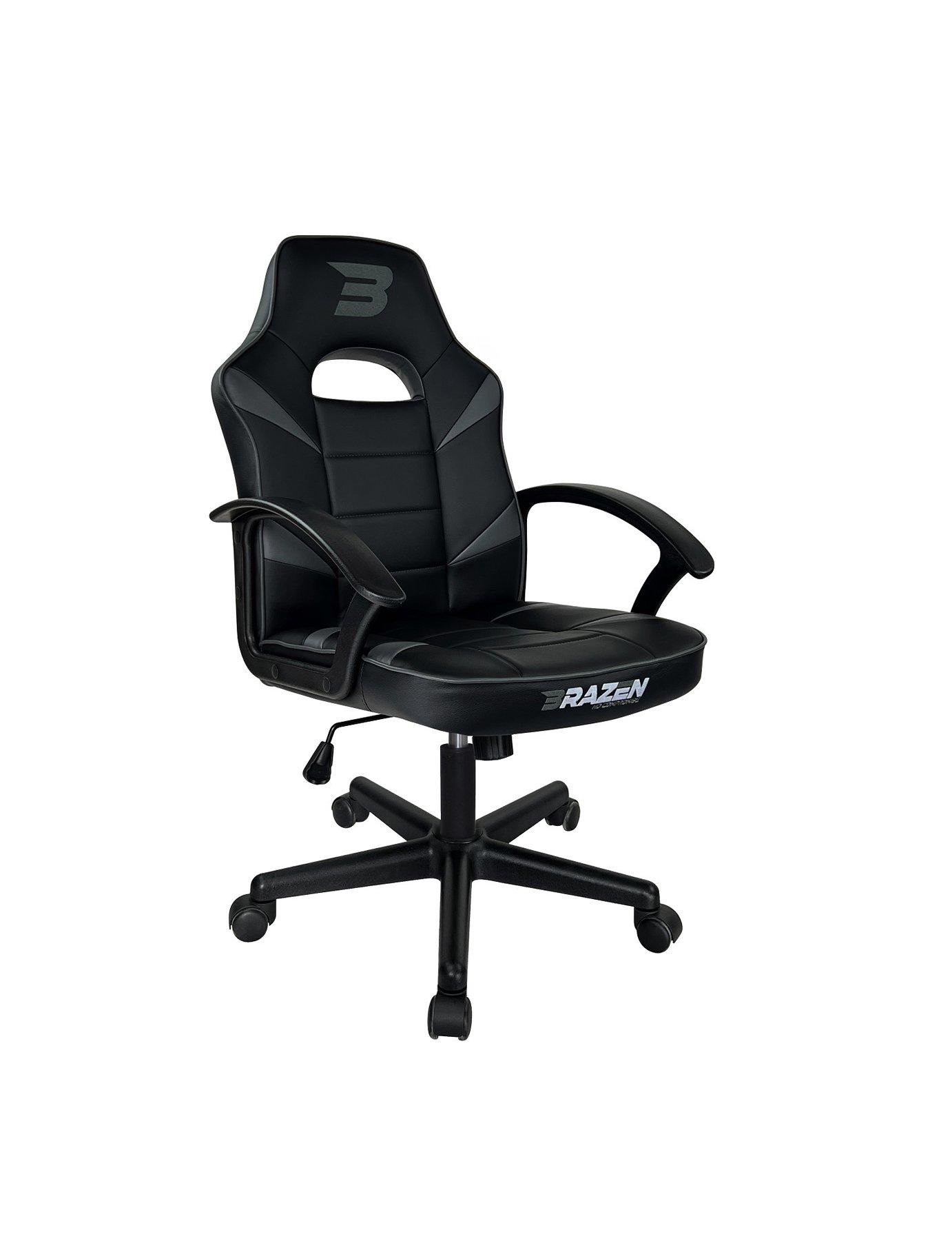 Image 6 of 6 of BraZen Valor Mid Back PC Gaming Chair - Grey