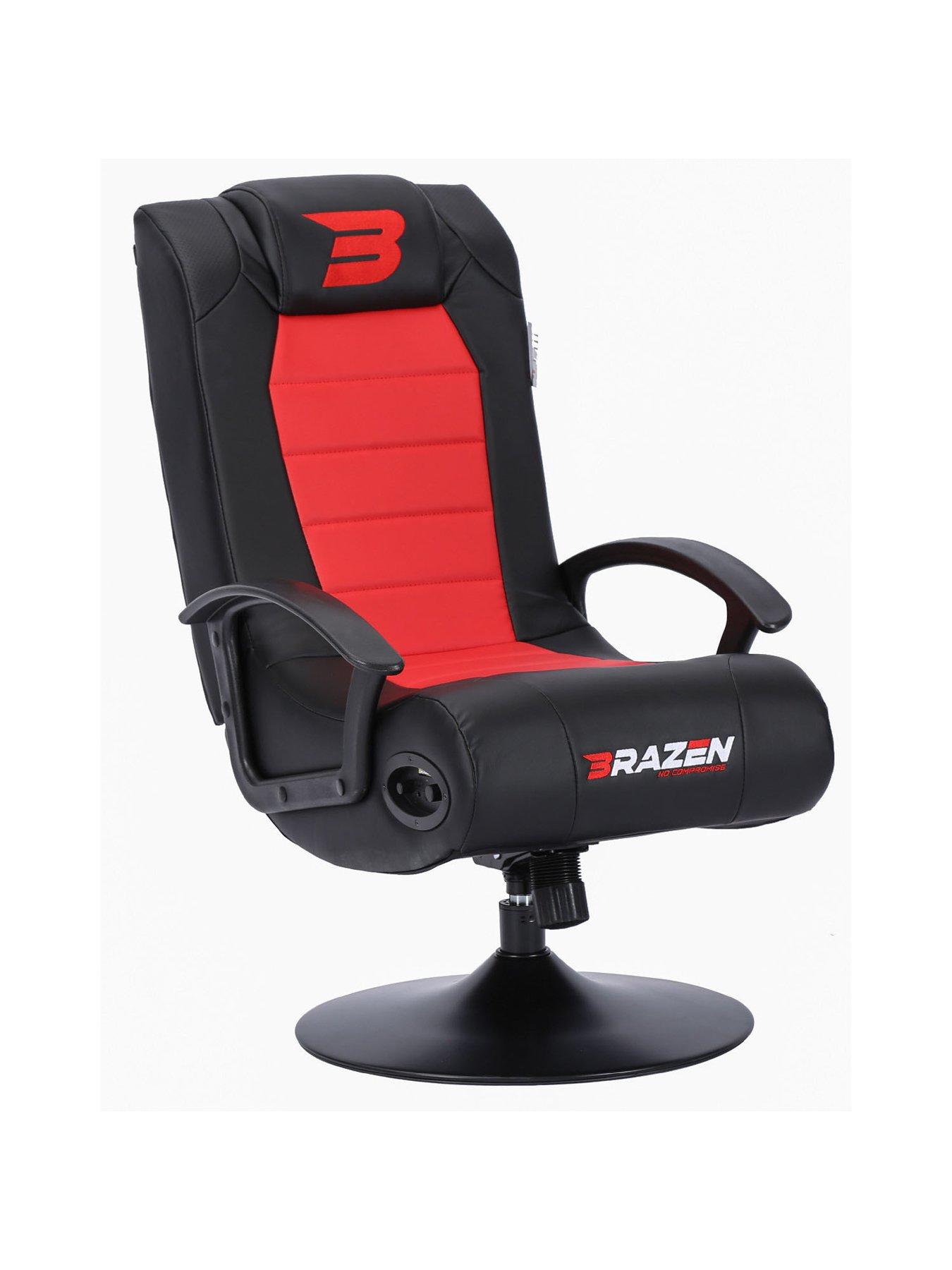 Image 2 of 5 of BraZen Stag 2.1 Bluetooth Surround Sound Gaming Chair - Red