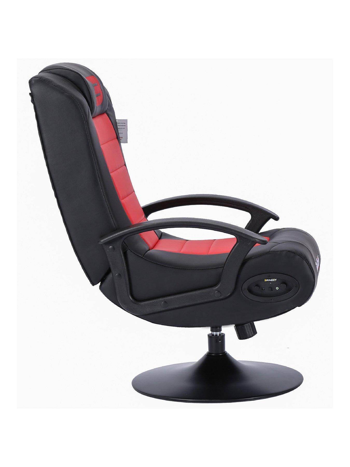 Image 3 of 5 of BraZen Stag 2.1 Bluetooth Surround Sound Gaming Chair - Red