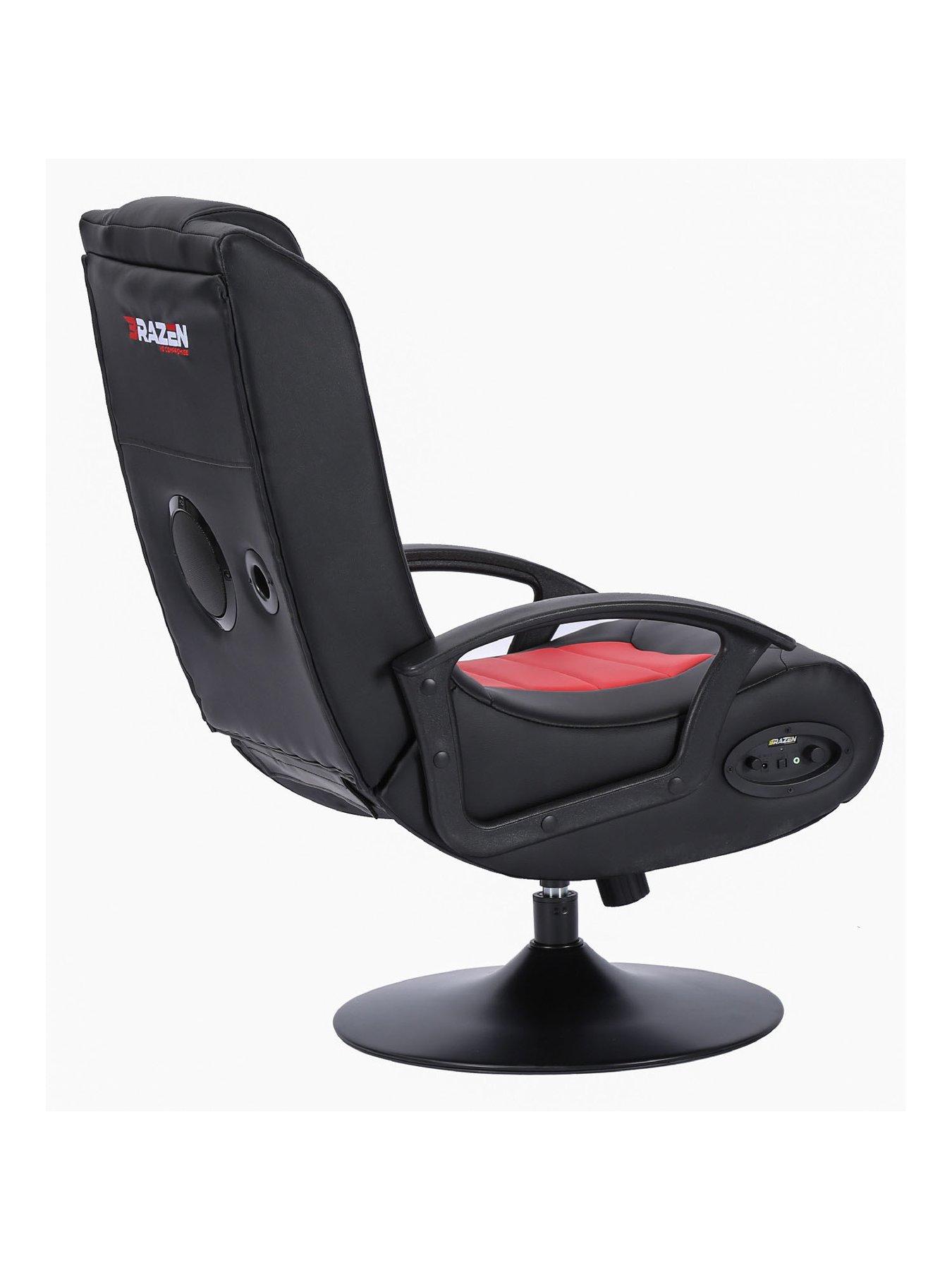 Image 4 of 5 of BraZen Stag 2.1 Bluetooth Surround Sound Gaming Chair - Red