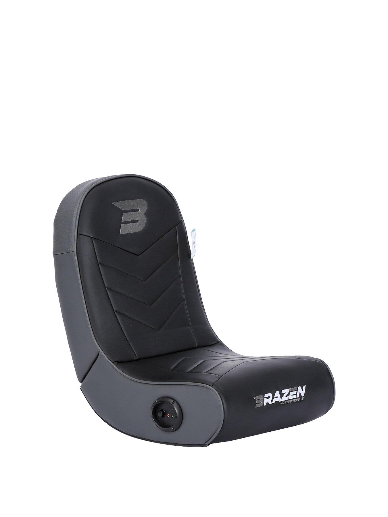 Product photograph of Brazen Predator 2 0 Surround Sound Gaming Chair - Grey from very.co.uk