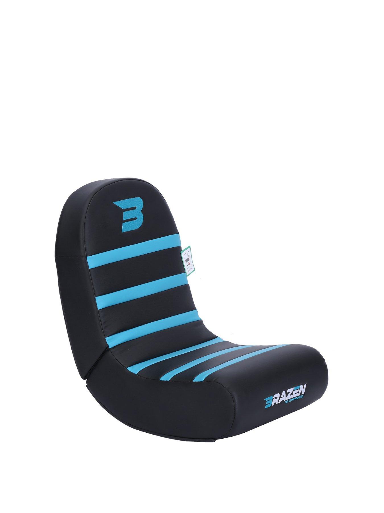 Product photograph of Brazen Piranha Gaming Chair - Blue from very.co.uk