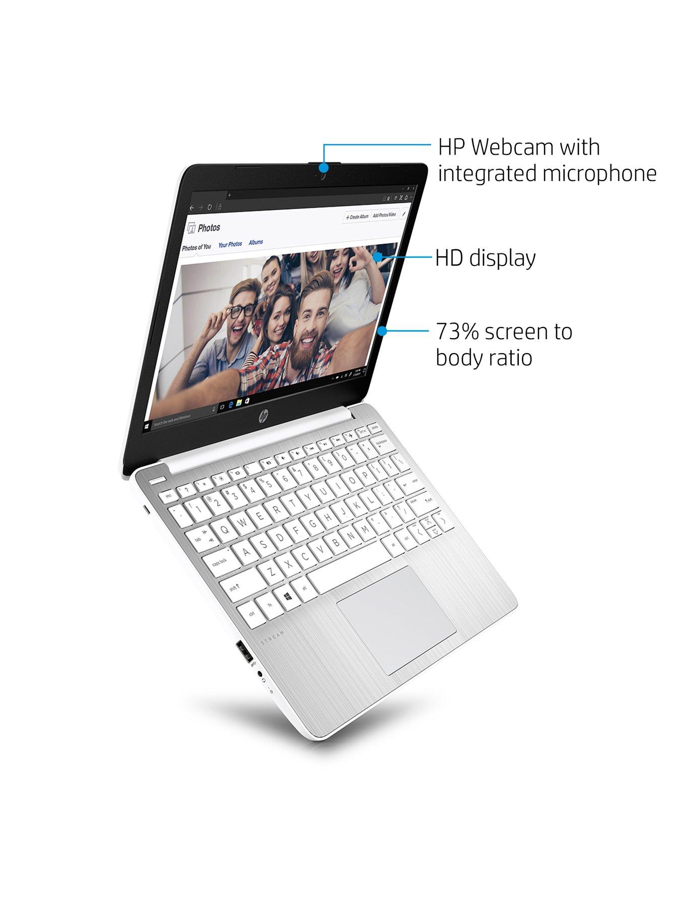 Image 5 of 7 of HP Stream 11-ak0027na 11-inch&nbsp;Laptop -&nbsp;Intel Celeron N4120, 4GB RAM, 64GB SSD, Microsoft&nbsp;365 Personal (12 Months) Included, with&nbsp;Optional Norton 360&nbsp;- White