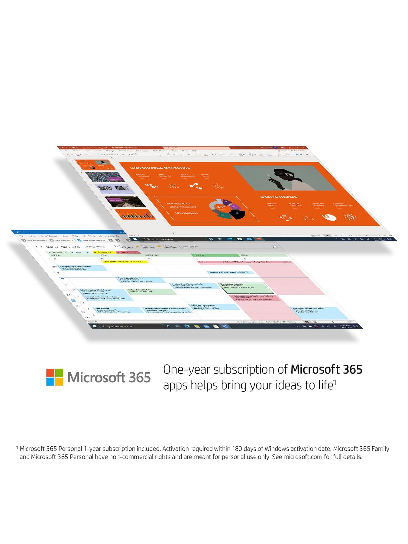 Image 7 of 7 of HP Stream 11-ak0027na 11-inch&nbsp;Laptop -&nbsp;Intel Celeron N4120, 4GB RAM, 64GB SSD, Microsoft&nbsp;365 Personal (12 Months) Included, with&nbsp;Optional Norton 360&nbsp;- White