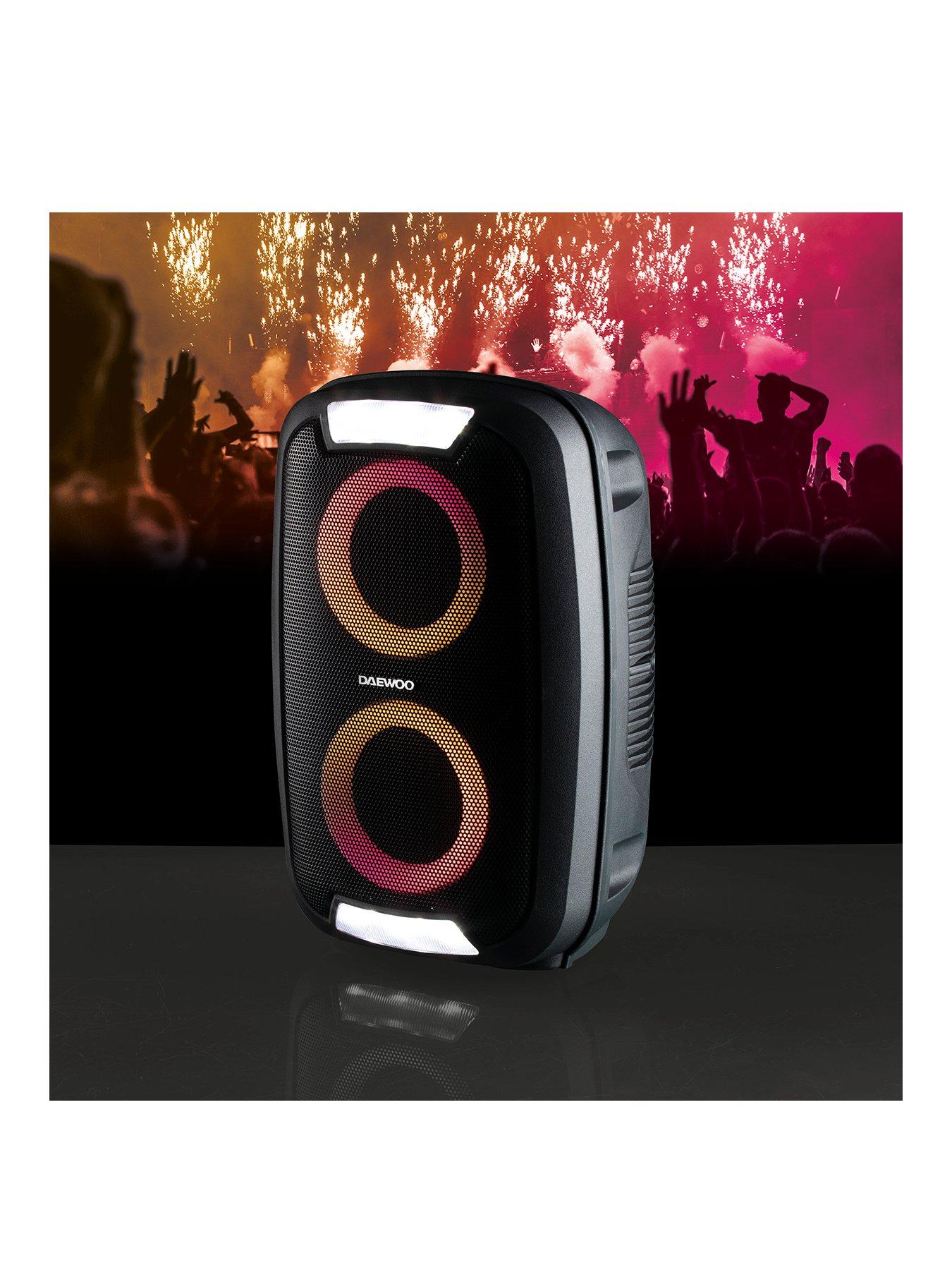 Daewoo led hot sale bluetooth party speaker