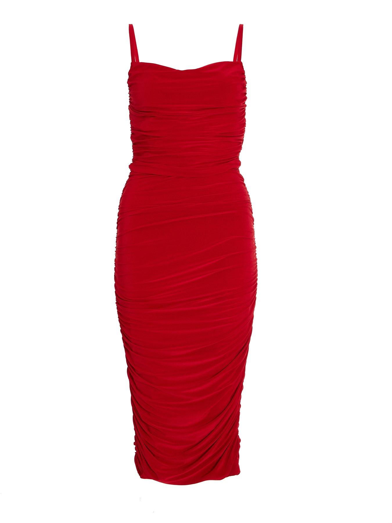 strapless open back dress Kylie Minogue Red A-Line 2024 Grammys Red Carpet Dress