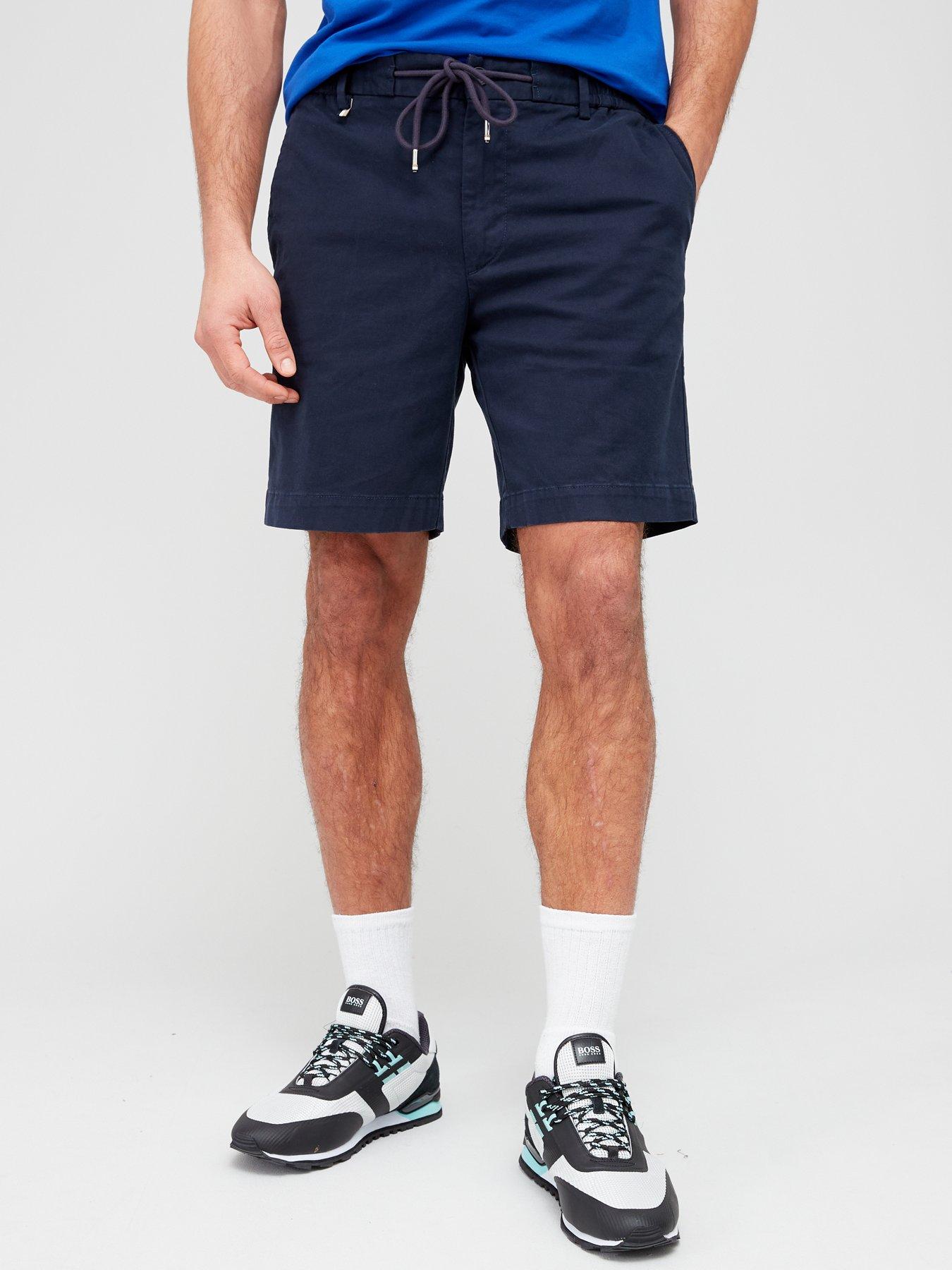 BOSS Kane-ds-shorts Slim Fit Short - Dark Blue | Very.co.uk