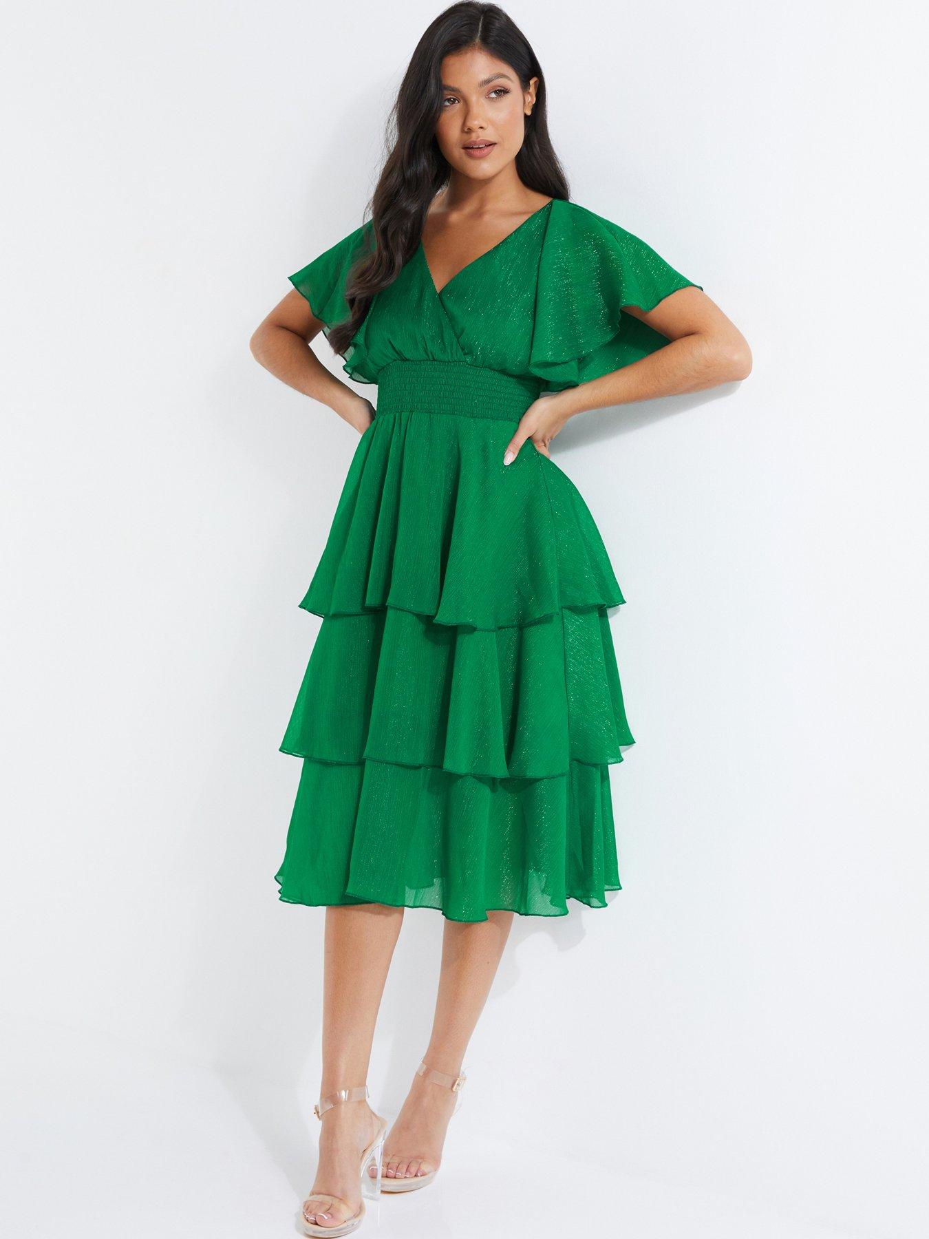 sachin and babi light blue dress Self-Portrait - Kjoler - Chiffon Tiered Midi Dress - Lilac Floral