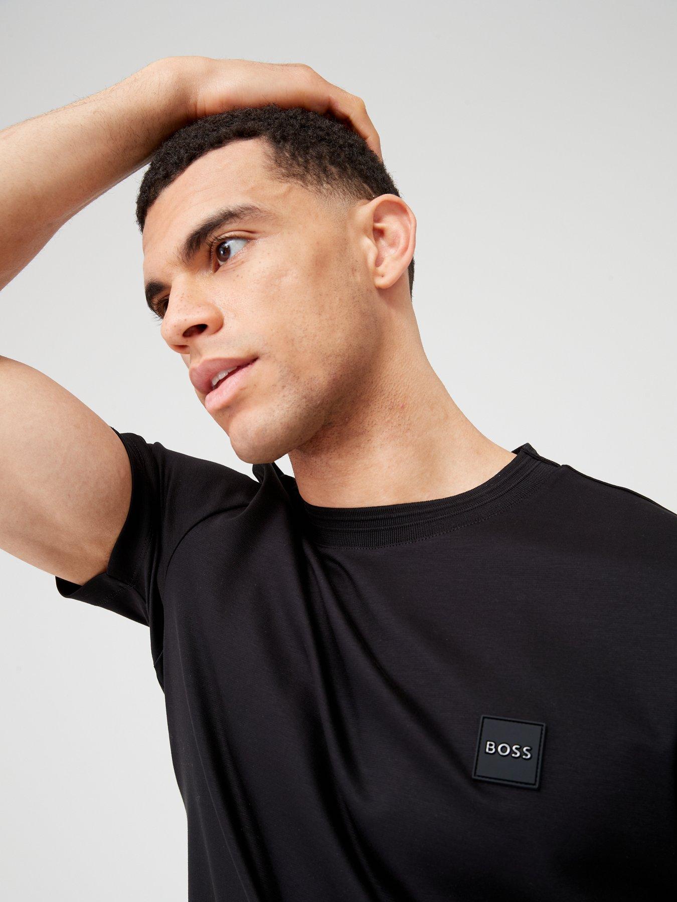 BOSS Tiburt 278 Regular Fit T-shirt-Black | Very.co.uk