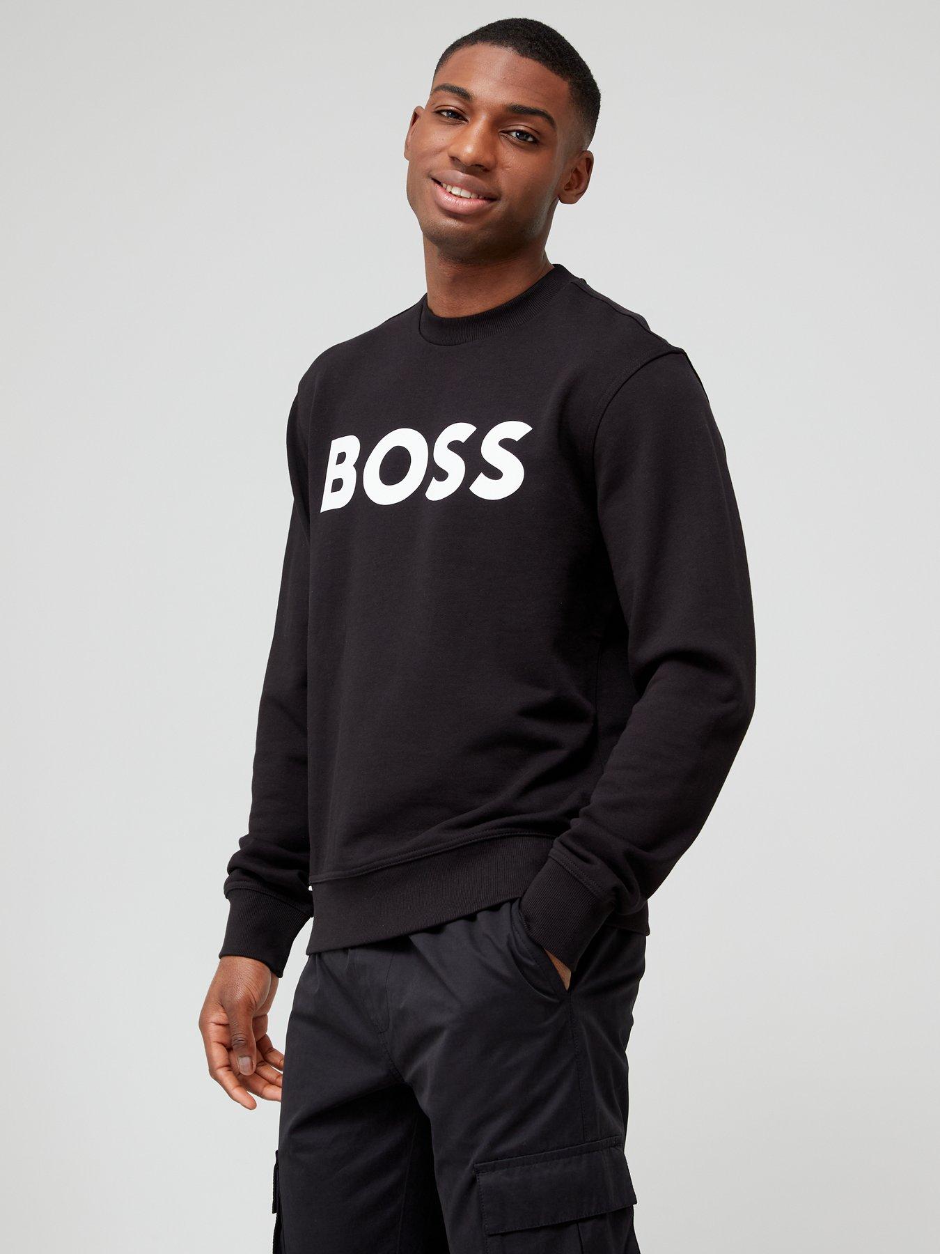 Image 1 of 4 of BOSS WeBasicCrew Sweatshirt -&nbsp;Black
