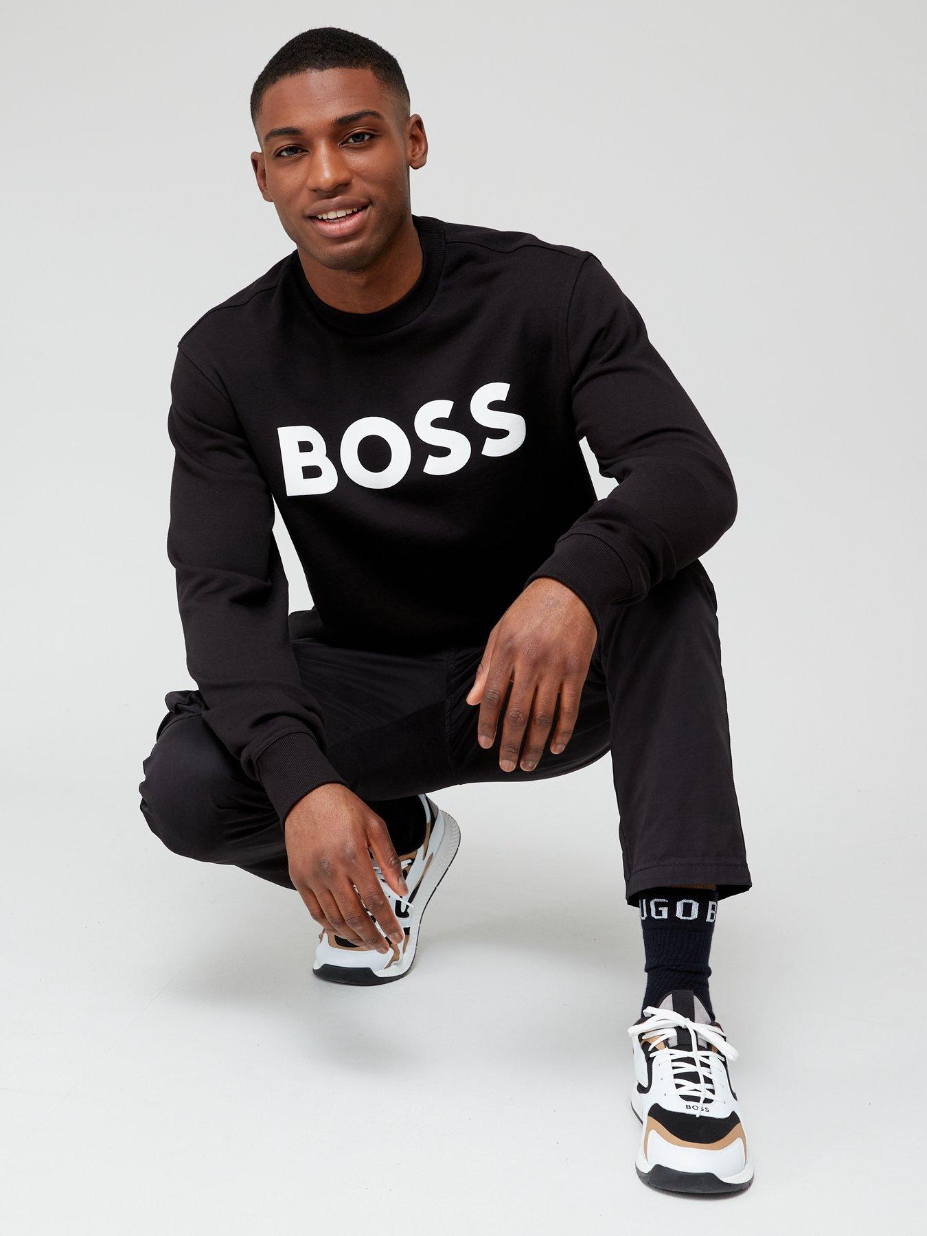 Image 4 of 4 of BOSS WeBasicCrew Sweatshirt -&nbsp;Black
