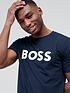  image of boss-thinking-1-regular-fit-t-shirt-dark-blue